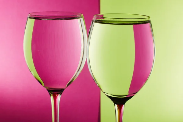 Two glasses on the table — Stock Photo, Image