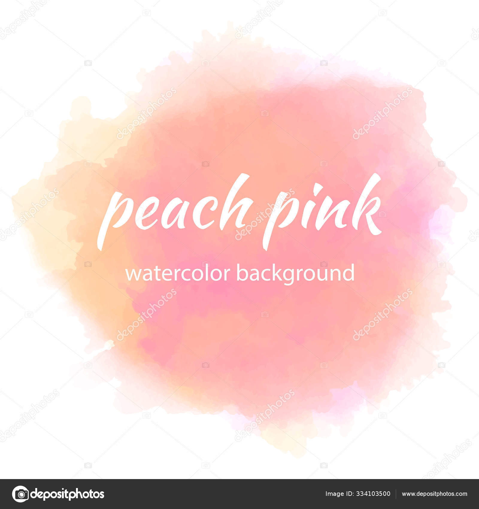 Peach Watercolour Stain In Watercolor Style Pink Background Colorful Gradient Brush Design Banner Design Template Bright Vector Illustration Stock Vector Royalty Free Vector Image By C Deathvoice 334103500