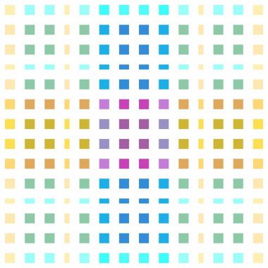 Küçük kareler kesintisiz renkli desen yaptı