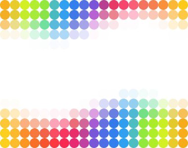 Polka dot arka plan sorunsuz gökkuşağı renkli