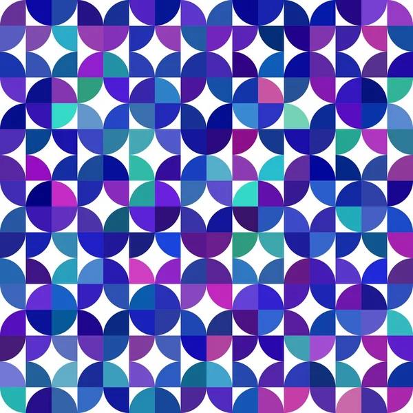Nahtlose geometrische Muster aus Viertelkreisen — Stockvektor