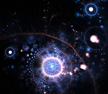 Yaratıcı tasarım için soyut fraktal arkaplan