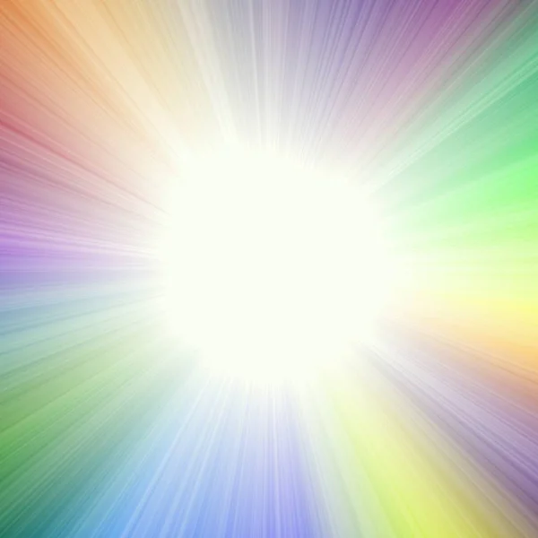 Abstract background with colored sun rays — Stock Photo, Image