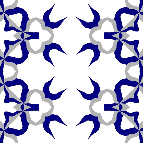 Patrón Ornamentado Abstracto Estilo Ornamental Diseño Azulejos Sin Costura Color —  Fotos de Stock