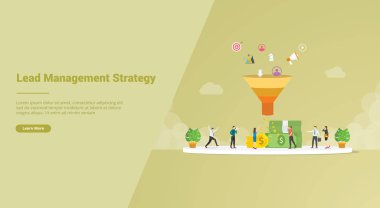 Web sitesi şablonu veya ana sayfa pankartı indirme stratejisi kavramı - vektör