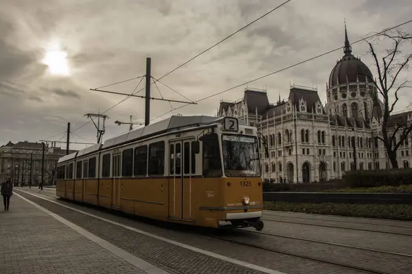 Budapeşte tramvay / bu eski tramvay show bu güzellik yer şehir