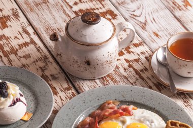 Leziz bir kahvaltı tablodur