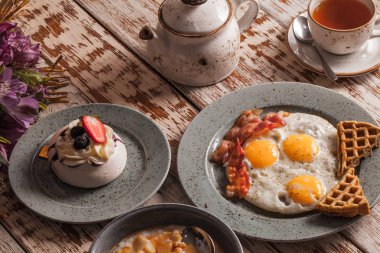 Leziz bir kahvaltı tablodur