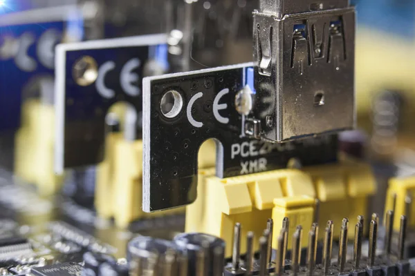 Components of a personal computer closeup — Stock Photo, Image