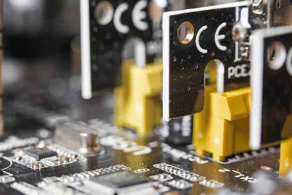 Components of a personal computer closeup — Stock Photo, Image