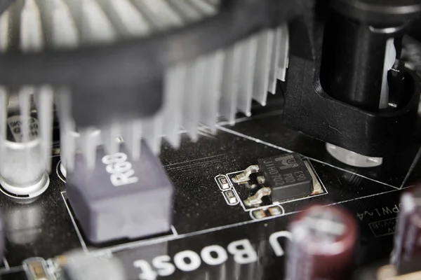 Components of a personal computer closeup — Stock Photo, Image