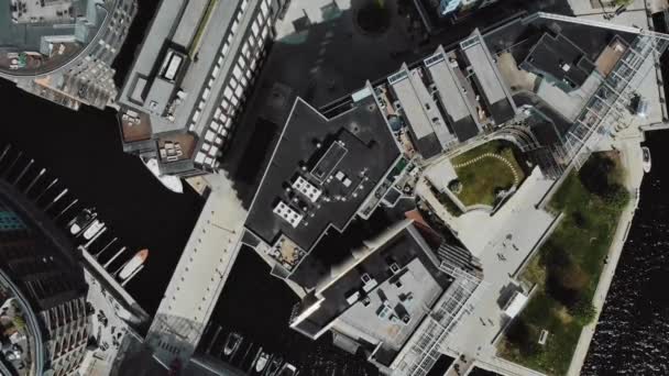 Oslo Norway Aerial Survey Überfliegen Der Stadt — Stockvideo
