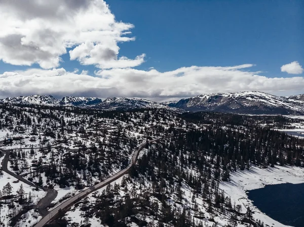 Printemps Nature Neige Montagne Fonte Des Glaciers Des Lacs — Photo