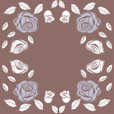 Doğum günü tatil arka plan düğün tebrik kartı gül.