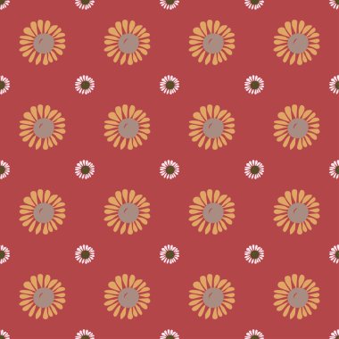 Dikişsiz vintage çiçek deseni.