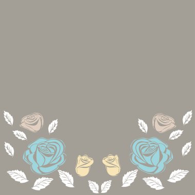 Doğum günü tatil arka plan düğün tebrik kartı gül.