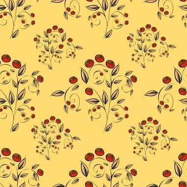 Çilek soyut seamless modeli.