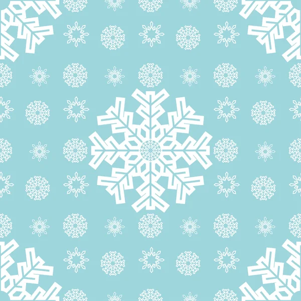 Χριστούγεννα νιφάδες χιονιού ομοιογενές φόντο. — Διανυσματικό Αρχείο