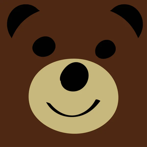 Medve vicces rajzfilm állat játék. — Stock Vector