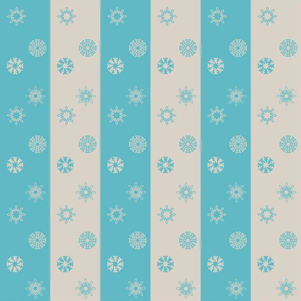 Christmas snowflakes seamless background. — Stock Vector