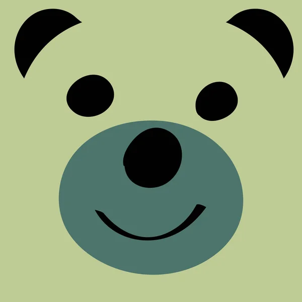 Ведмідь Смішна мультяшна іграшка для тварин . — стоковий вектор