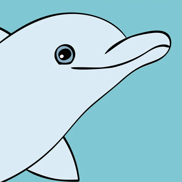 Silueta de animales marinos delfines  . — Archivo Imágenes Vectoriales
