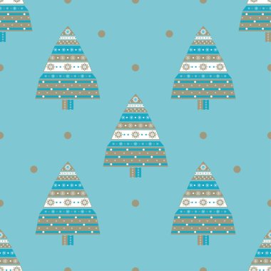 Noel ağacı hediye seamless modeli.