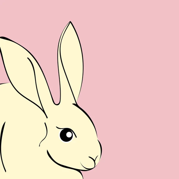 イースターのウサギの動物漫画 — ストックベクタ