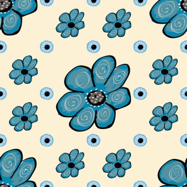 Soyut çiçek pürüzsüz desen arkaplanı.