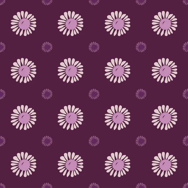 シームレスな花のパターン. — ストックベクタ