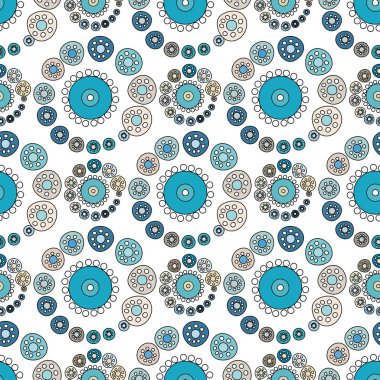 Parlak Varicolored Dikişsiz desen beyaz arka plan.