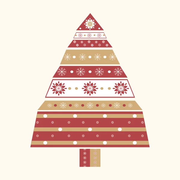 Natal árvore cartão fundo . — Vetor de Stock