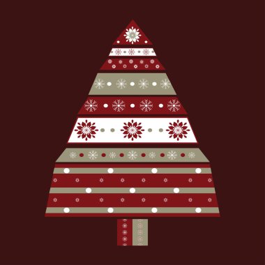 Noel ağacı kartı arka plan.