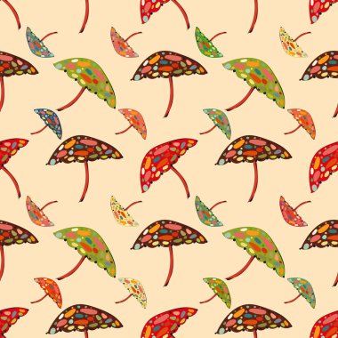 soyut şemsiye Dikişsiz desen arka plan.