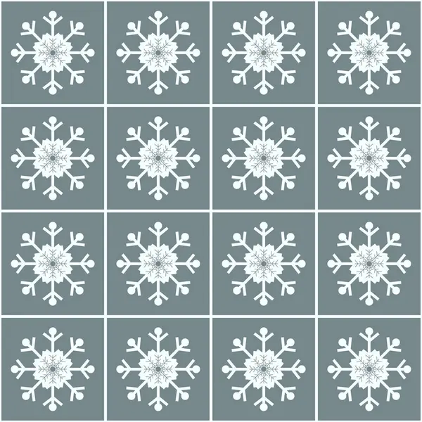 Christmas snowflakes seamless background. — Stock Vector