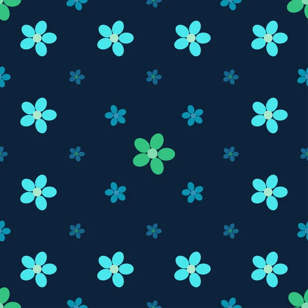 Blume nahtlose Muster Hintergrund. — Stockvektor