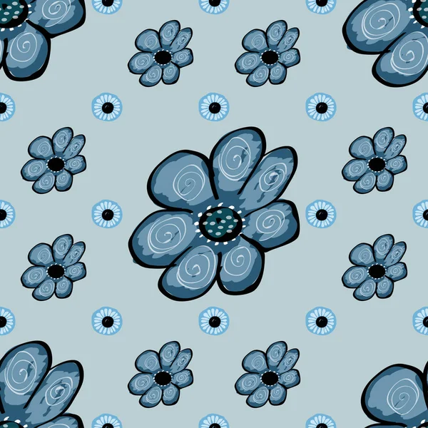 Fondo de patrón sin costura flor abstracta. — Vector de stock