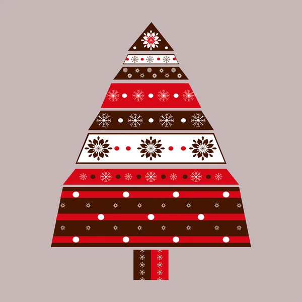 Natal árvore cartão fundo . — Vetor de Stock