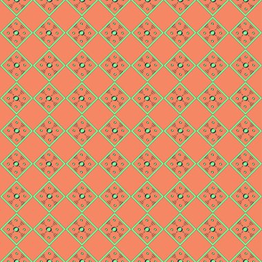 Soyut geometrik etnik sorunsuz süsleme desen.