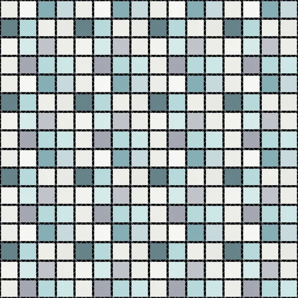 Brilhante mosaico sem costura fundo azulejos quadrados — Vetor de Stock