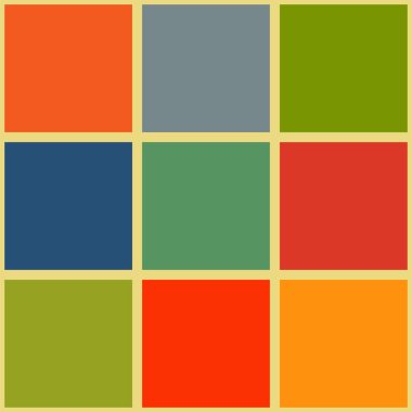 Parlak mozaik Dikişsiz desen arka plan kare karolar