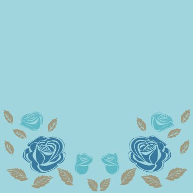 Doğum günü tatil arka plan düğün tebrik kartı gül.