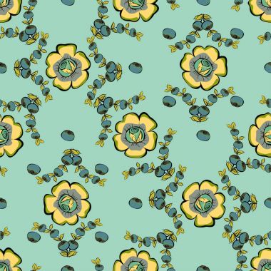 Soyut çilek çiçek seamless modeli.