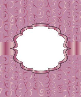 Vintage çerçeve arka plan davet süsleme