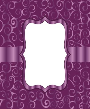 Vintage çerçeve arka plan davet süsleme