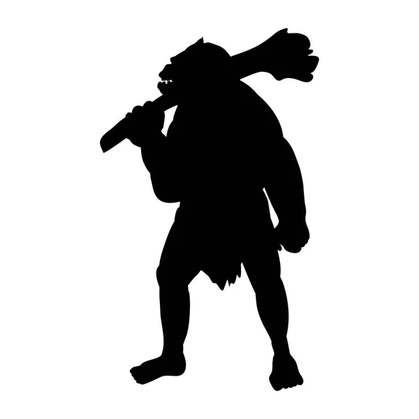Ogre siluet canavar kötü adam fantezi