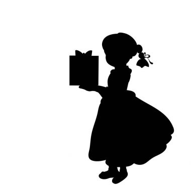 Siluet kız tatil hediye holding