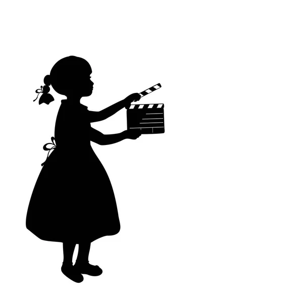 Siluet kız film film fotoğraf makinesi olmasını sağlıyor..
