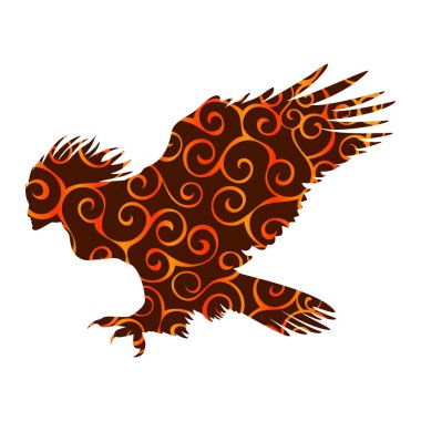 Harpy model siluet antik mitoloji fantastik
