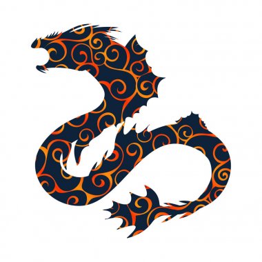 Basilisk model siluet antik mitoloji fantastik